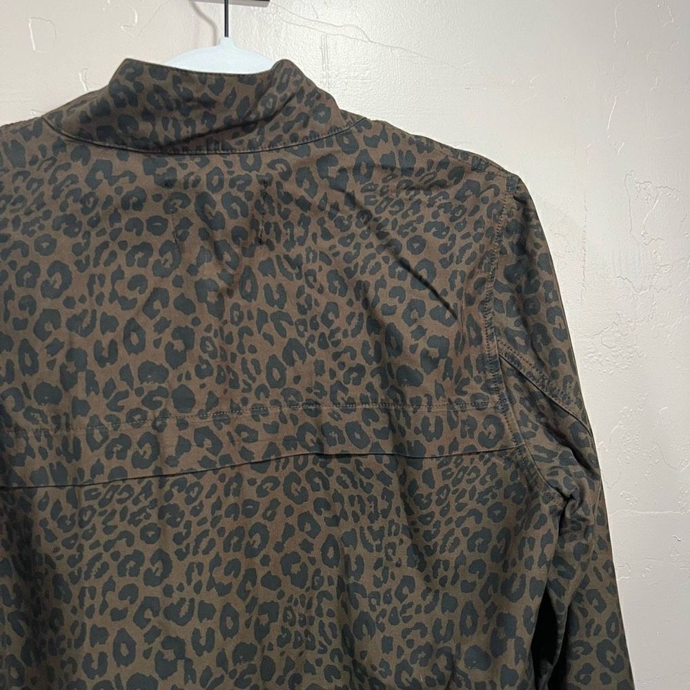 Sanctuary Drawstring Hem Leopard Jacket Medium - Picture 6 of 9